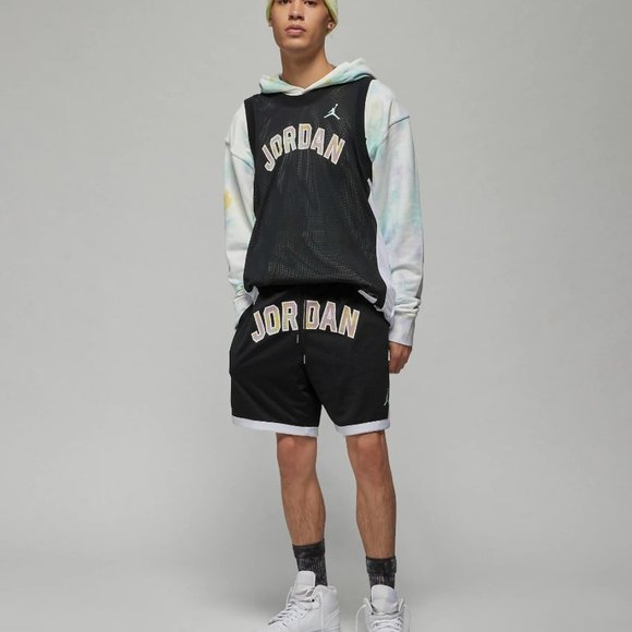 NIKE Air Jordan Sport DNA Mesh Shorts DM1414-010 Jordan Spell Out - Picture 2 of 6